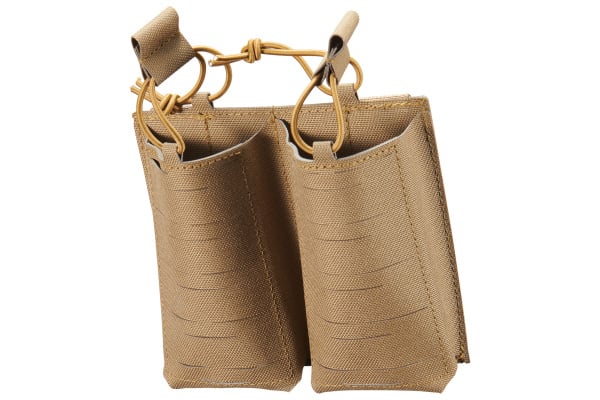 Lancer Tactical Laser Cut Double AR 30 Round Magazine Pouch (Tan)