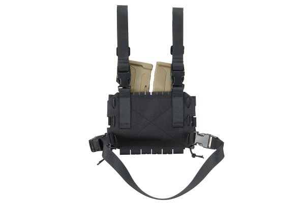Lancer Tactical MOLLE Drop Leg Panel w/ Double Magazine Pouches (Black)