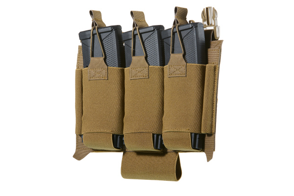 Lancer Tactical Double Kangaroo Magazine Velcro Placard (Tan)