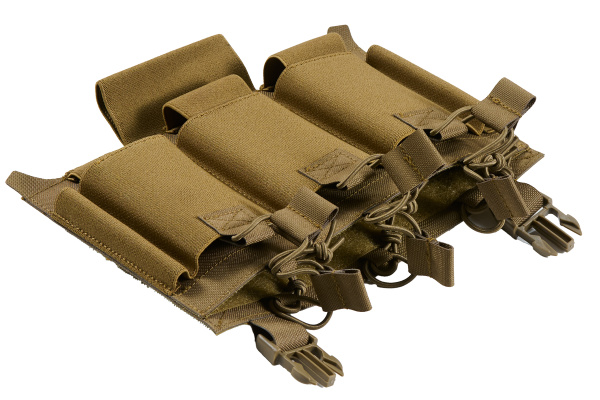 Lancer Tactical Double Kangaroo Magazine Velcro Placard (Tan)