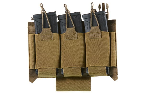 Lancer Tactical Double Kangaroo Magazine Velcro Placard (Tan)