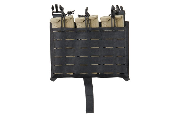 Lancer Tactical Triple Magazine Molle Placard (Black)
