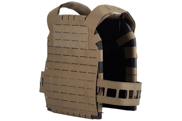 Lancer Tactical Laser Cut Lightweight Modular Plate Carrier (Tan)