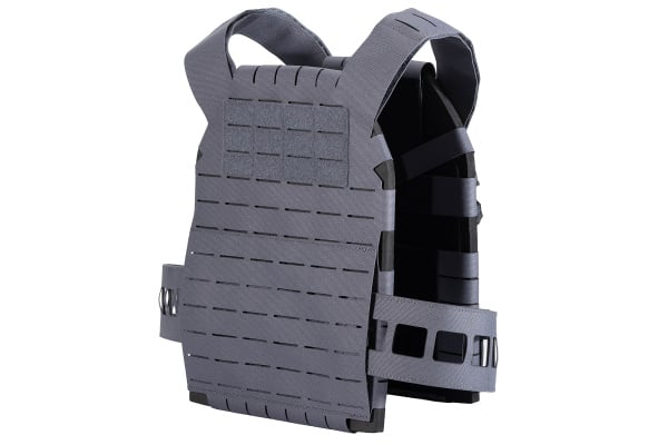 Lancer Tactical Laser Cut Lightweight Modular Plate Carrier (Gray)