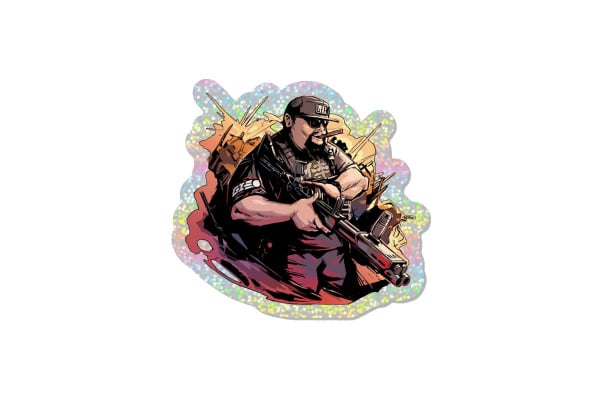 AIRSOFT GI ORIGINAL CISCO V2 VINYL STICKER (LIMITED EDITION GLITTER/ONLY 150 AVAILABLE)