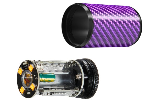 Eshooter Flare Mono Tracer Core Unit w/ Carbon Fiber Case  (Purple)
