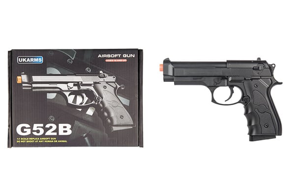 UK Arms G52B M9 Spring Airsoft Pistol ( Black )