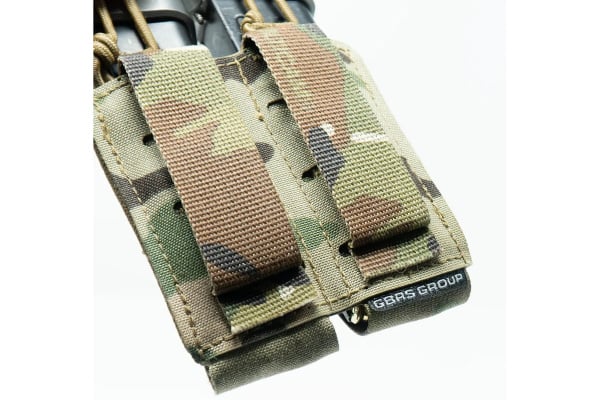 GBRS Group Double Pistol Magazine Pouch w/ Bungee Retention (Multicam)