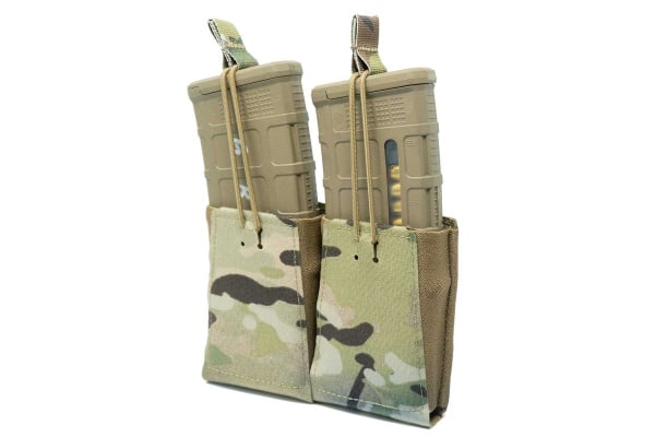 GBRS Group Double 5.56 Rifle Magazine Pouch Bungee Retention (Multicam)