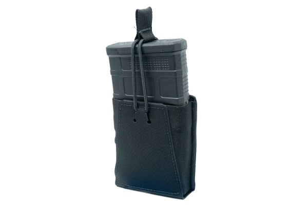 GBRS Group Single Rifle 7.62 Magazine Pouch w/ Bungee Retention (Black)