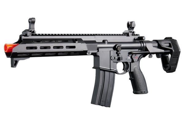 Golden Eagle GBBR M4 Airsoft Rifle w/ 11" M LOK Handguard and Amplifier