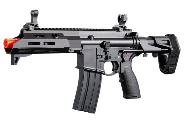 Golden Eagle GBBR M4 Airsoft Rifle w/ 7.5" M LOK Handguard and Amplifier