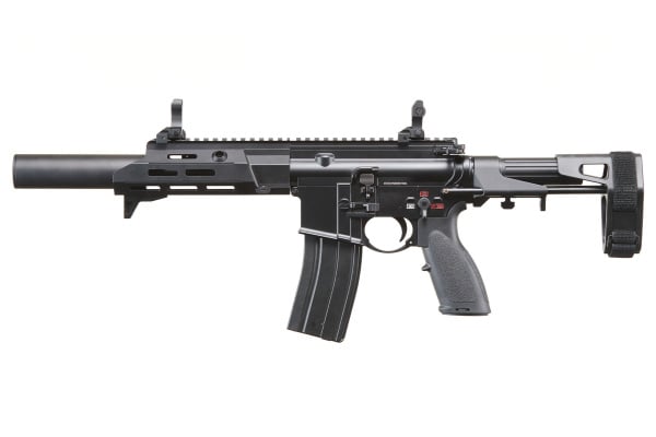 Golden Eagle GBBR M4 Airsoft Rifle w/ 7.5" M LOK Handguard and Mock Suppressor