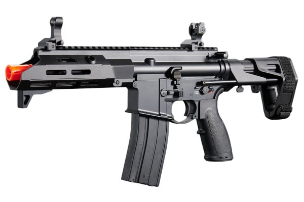 Golden Eagle GBBR M4 Airsoft Rifle w/ 7.5" M LOK Handguard and Mock Suppressor