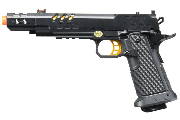 Golden Eagle 3362G Hi-Capa Full Metal GBB Airsoft Pistol (Black/Gold)