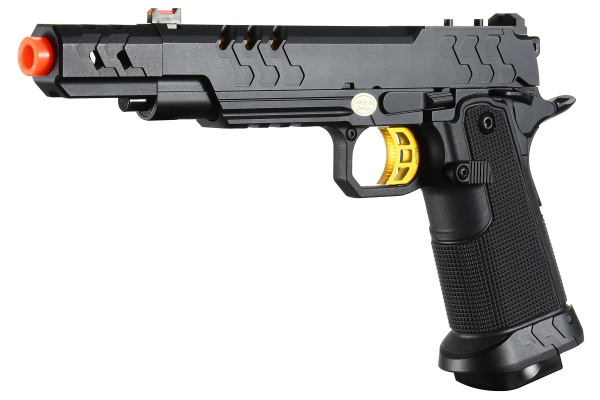 Golden Eagle 3362G Hi-Capa Full Metal GBB Airsoft Pistol (Black/Gold)