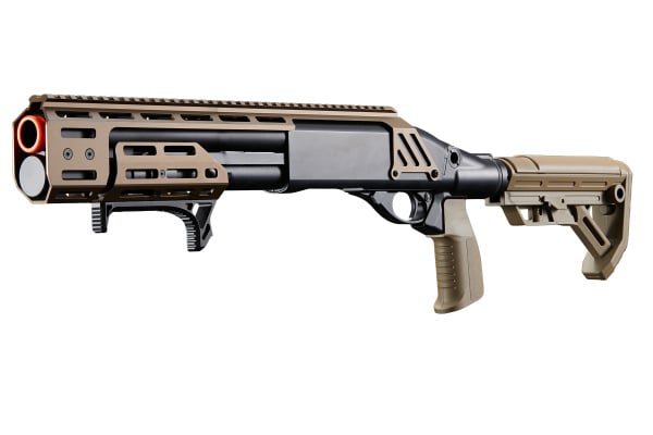 Golden Eagle Alpha Tactical Production A.T.P. Doomsday Gas Pump-Action Shotgun (Tan)