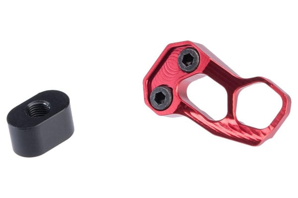 Guns Modify CNC Aluminum Magazine Release Extension For Tokyo Marui MWS M4 M16 GBBR (Red)
