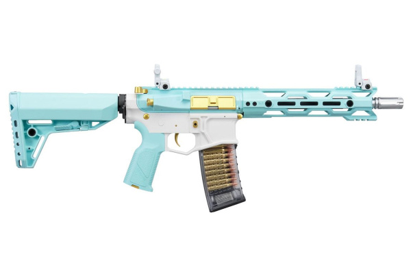 G&G CM16 Stealth 556 M4 AEG Airsoft Rifle (Macaron Blue)