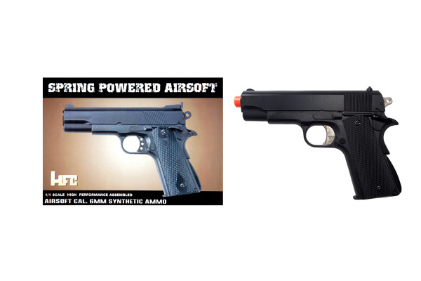 HFC HA1911 Commander Sping Airsoft Pistol ( Black )