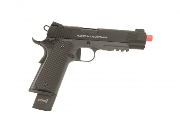 Echo 1 1911 Gas Blowback Wolfsbane Airsoft Pistol (Black)