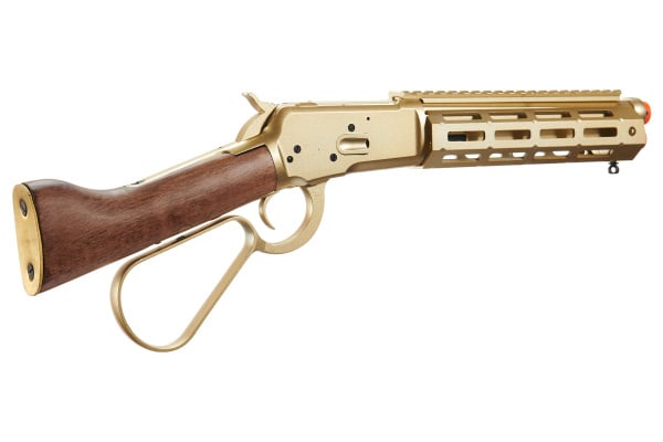 Atlas Custom Works M1873 "Mares Leg" Lever Action Airsoft Green Gas Rifle w/ M-LOK Rail (Gold)