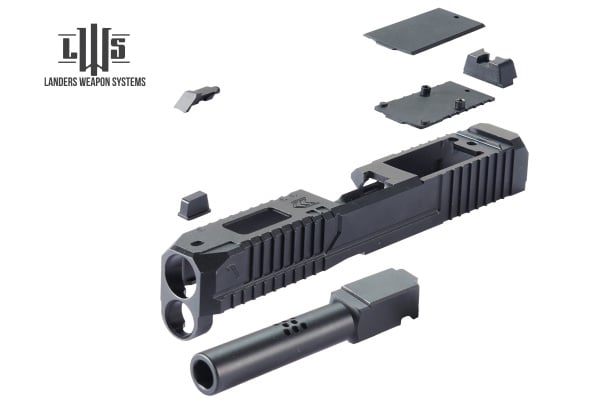 LWS X VEIL Tomahawk Glock 19 Gen5 GBB Slide Kit by Lancer Tactical