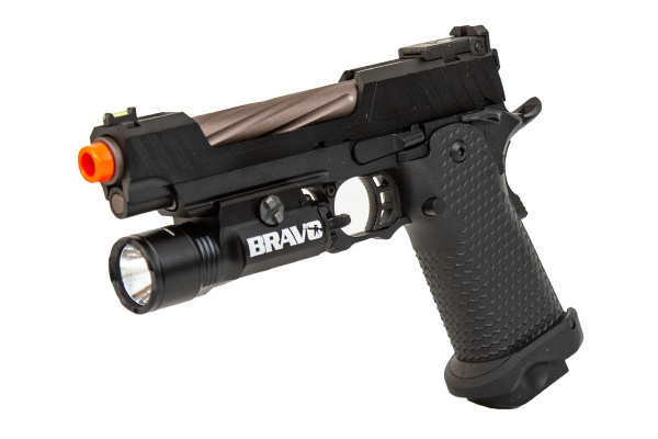 JAG Arms 5.1 GMX 1B Gas Blow Back Airsoft Pistol Flashlight Package ( Black )