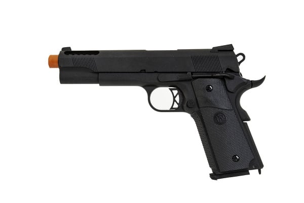 KLI KRV 1911 5" Ported Barrel Gas Airsoft Pistol ( Black ) KLI KRV 1911 5" Ported Barrel Gas Airsoft Pistol ( Black )
