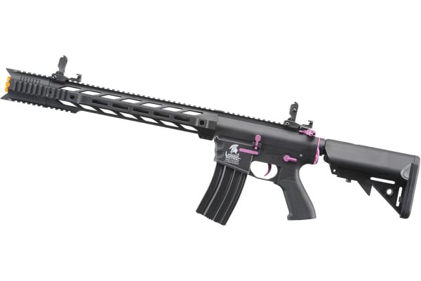 Lancer Tactical LT25 Gen 2 Interceptor SPR M4 AEG Airsoft Rifle (Black & Purple)