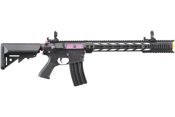 Lancer Tactical LT25 Gen 2 Interceptor SPR M4 AEG Airsoft Rifle (Black & Purple)