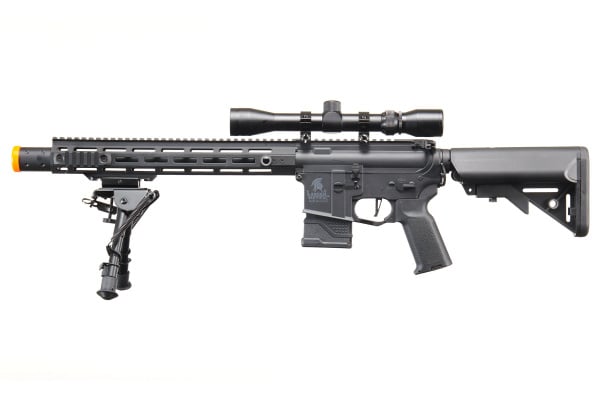 Lancer Tactical Gen 2 Hellion 13" SPR M4 AEG Airsoft Rifle w/ Mock Suppressor (Black)