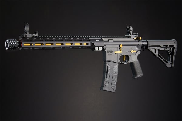 MAYO GANG MGC4 MK2 FULL METAL M4 AEG W/ ETU AIRSOFT RIFLE (BLACK & GOLD)