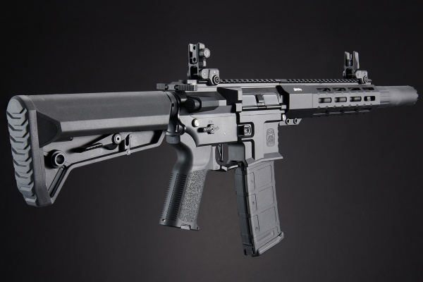 MAYO GANG MGC4 MK3 FULL METAL M4 AEG W/ ETU AIRSOFT RIFLE (BLACK)