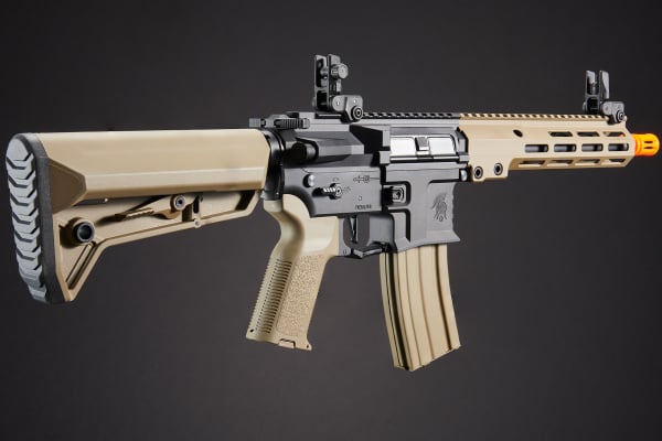 Lancer Tactical Gen 4 Stalker 10" Full Metal M4 AEG Airsoft Rifle (Black & Tan)