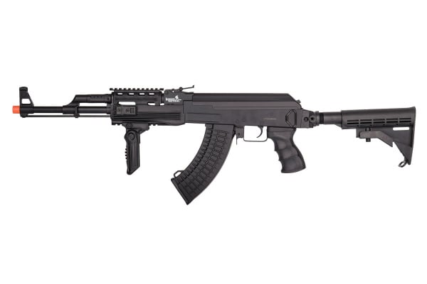 Lancer Tactical LT-728C Tactical AK Carbine AEG Airsoft Rifle w/ Retractable Stock ( Black )