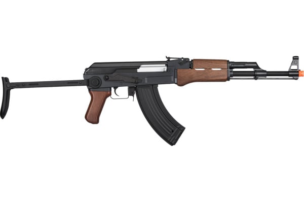 Lancer Tactical AK47 Airsoft AEG Rifle w/ Folding Stock (Black / Faux Wood)