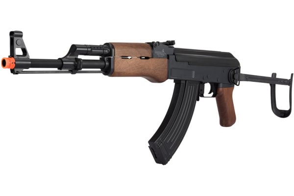 Lancer Tactical AK47 Airsoft AEG Rifle w/ Folding Stock (Black / Faux Wood)