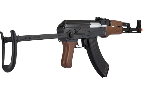 Lancer Tactical AK47 Airsoft AEG Rifle w/ Folding Stock (Black / Faux Wood)