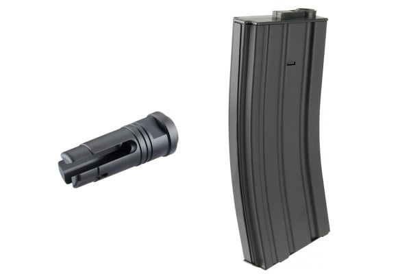 Lancer Tactical Gen 4 L119A2 Full Metal M4 AEG Airsoft Rifle (Black)