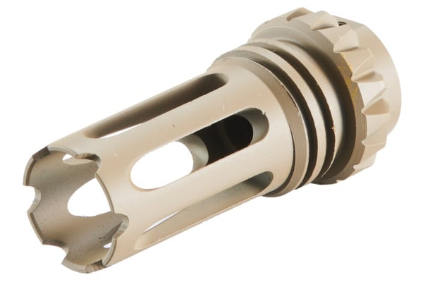 Mayo Gang MGC4 MK3 Full Metal QD Mock Suppressor w/ Flash Hider (Tan)