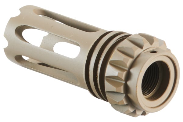 Mayo Gang MGC4 MK3 Full Metal QD Mock Suppressor w/ Flash Hider (Tan)