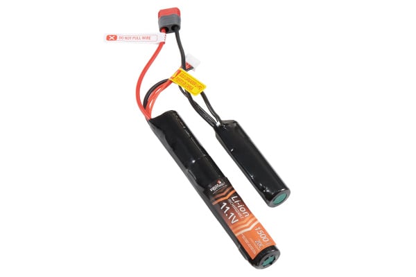 Lancer Tactical 11.1V 1500mAh 20C Nunchuck Lipo Battery (Deans Connector)
