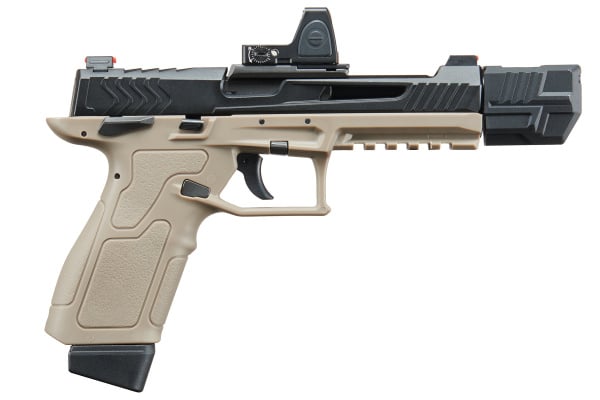 Lancer Tactical LTX Competition GBB Airsoft Pistol Field Ready Combo V2 (FDE & Black)