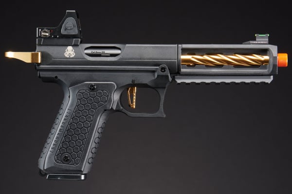 Tandemkross Cthulu GBB Airsoft Pistol w/ Red Dot Sight (Gold)