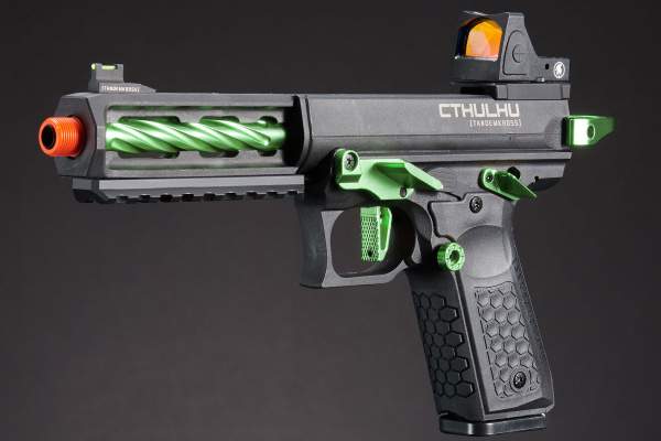 Tandemkross Cthulu GBB Airsoft Pistol w/ Red Dot Sight (Green)