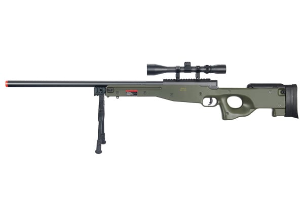 WELL L96 AWP Bolt Action Airsoft Rifle w/ Bipod And Scope ( OD Green )