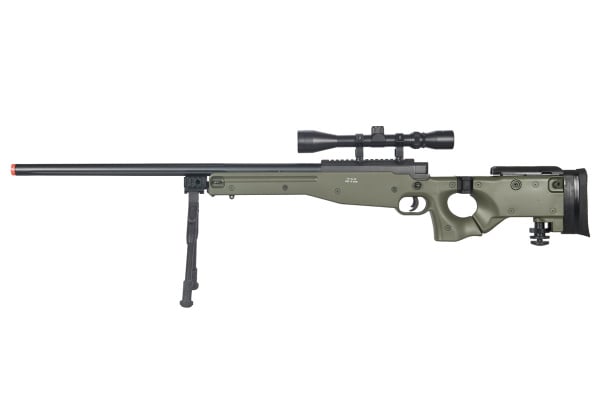 WELL MB08BA L96 AWP Bolt Action Airsoft Rifle w/ Folding Stock, Bipod, & Scope ( OD Green )