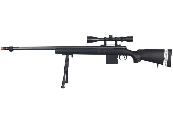 Well MB4405BAB Spring Sniper Airsoft Rifle w/ Scope & Bipod ( Black )