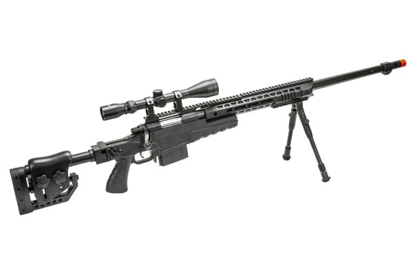 WellFire MB4419-2B Bolt Action Airsoft Sniper Rifle ( Black )